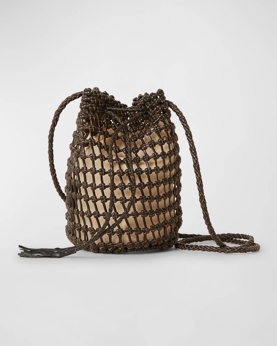Parker Fishnet Leather Crossbody Bag
