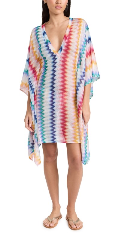 Missoni Short Cover Up Multicolor White Base