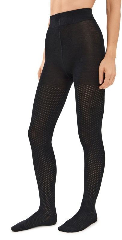 Wolford Merino Dot Tights Black