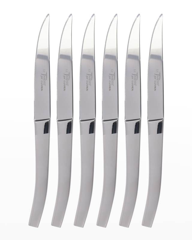 6-Piece Thiers Matt Finish Steak Knives