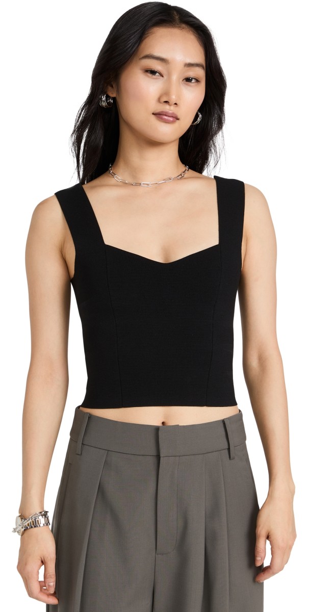 A. L.C. Jordana Crop Top White