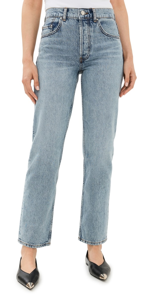 ANINE BING Benson Jeans Washed Blue
