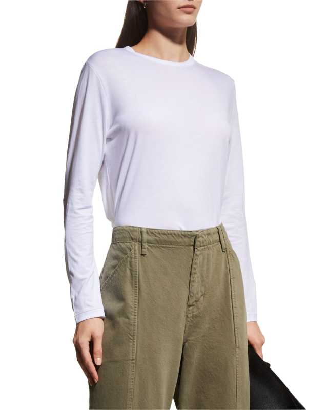 Lyocell Cotton Crewneck Tee