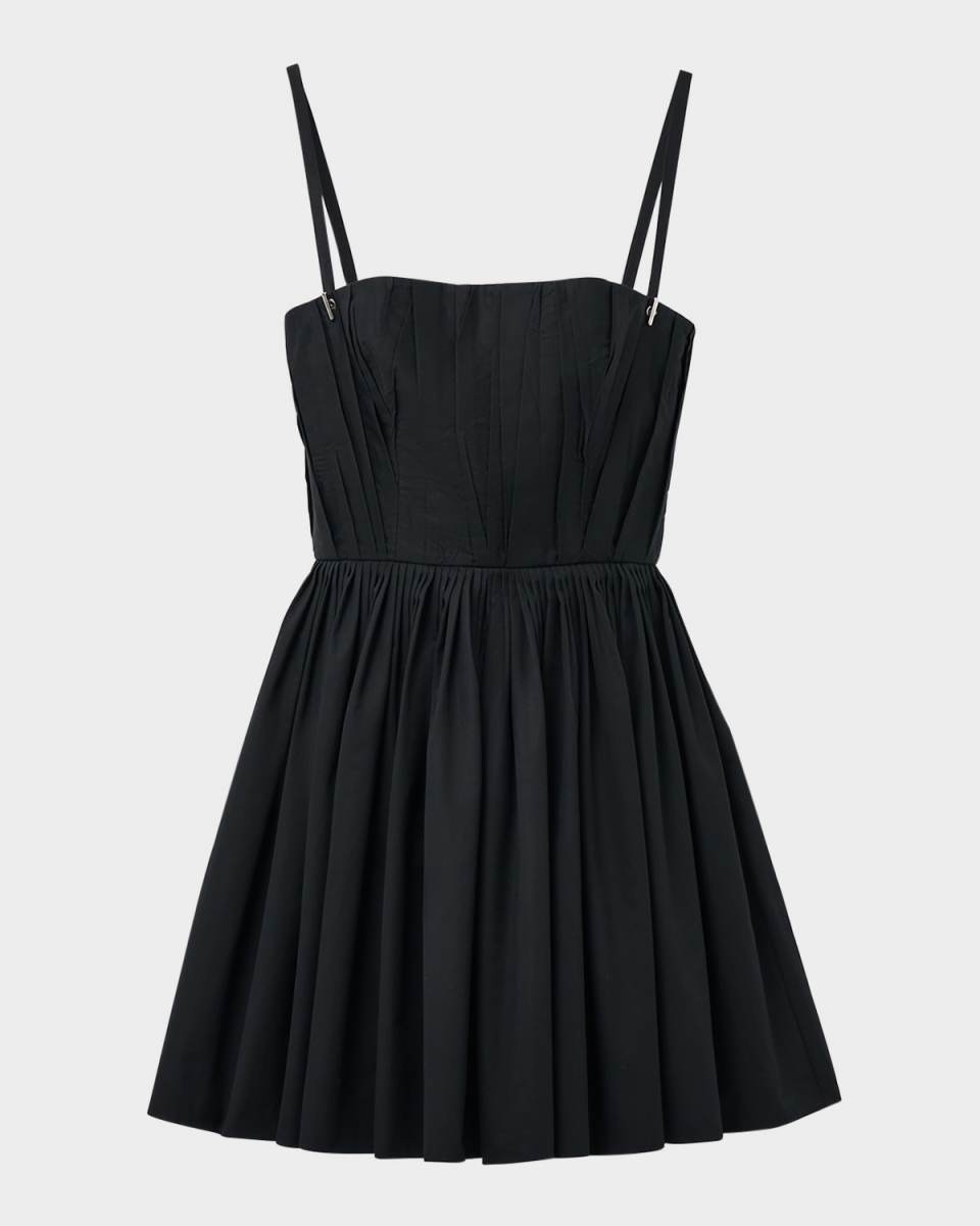 Gathered A-Line Mini Dress