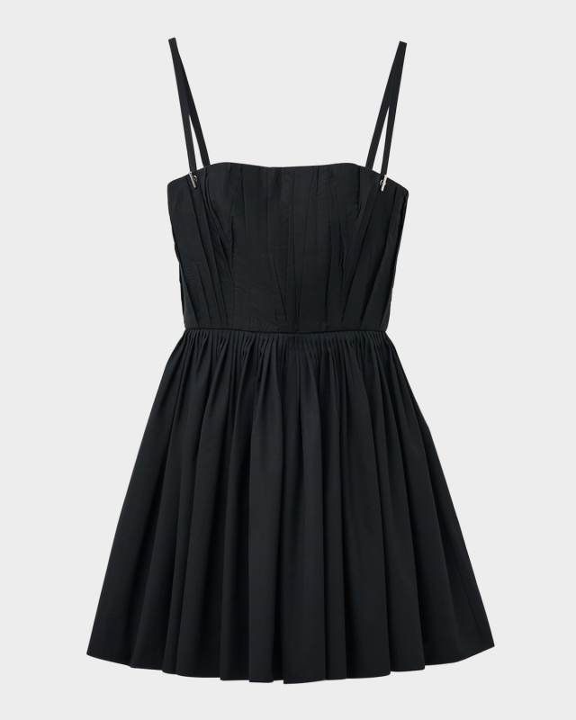 Gathered A-Line Mini Dress