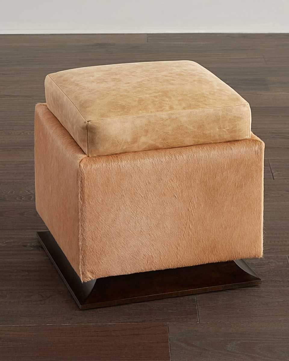 Glory Leather Ottoman
