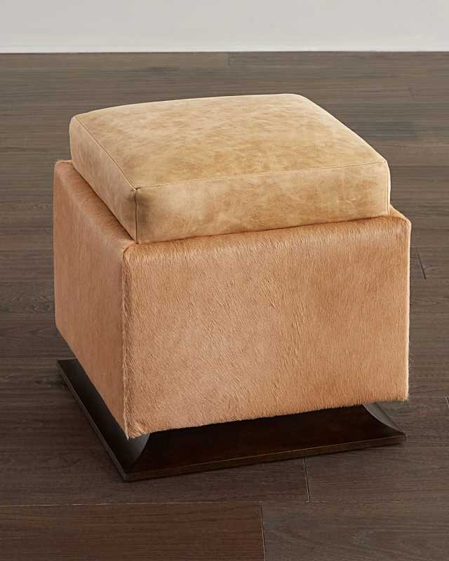 Glory Leather Ottoman