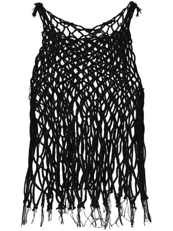 mesh sleeveless tank top