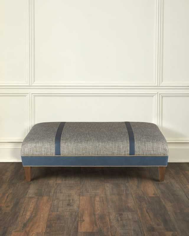 Rects Leather Ottoman