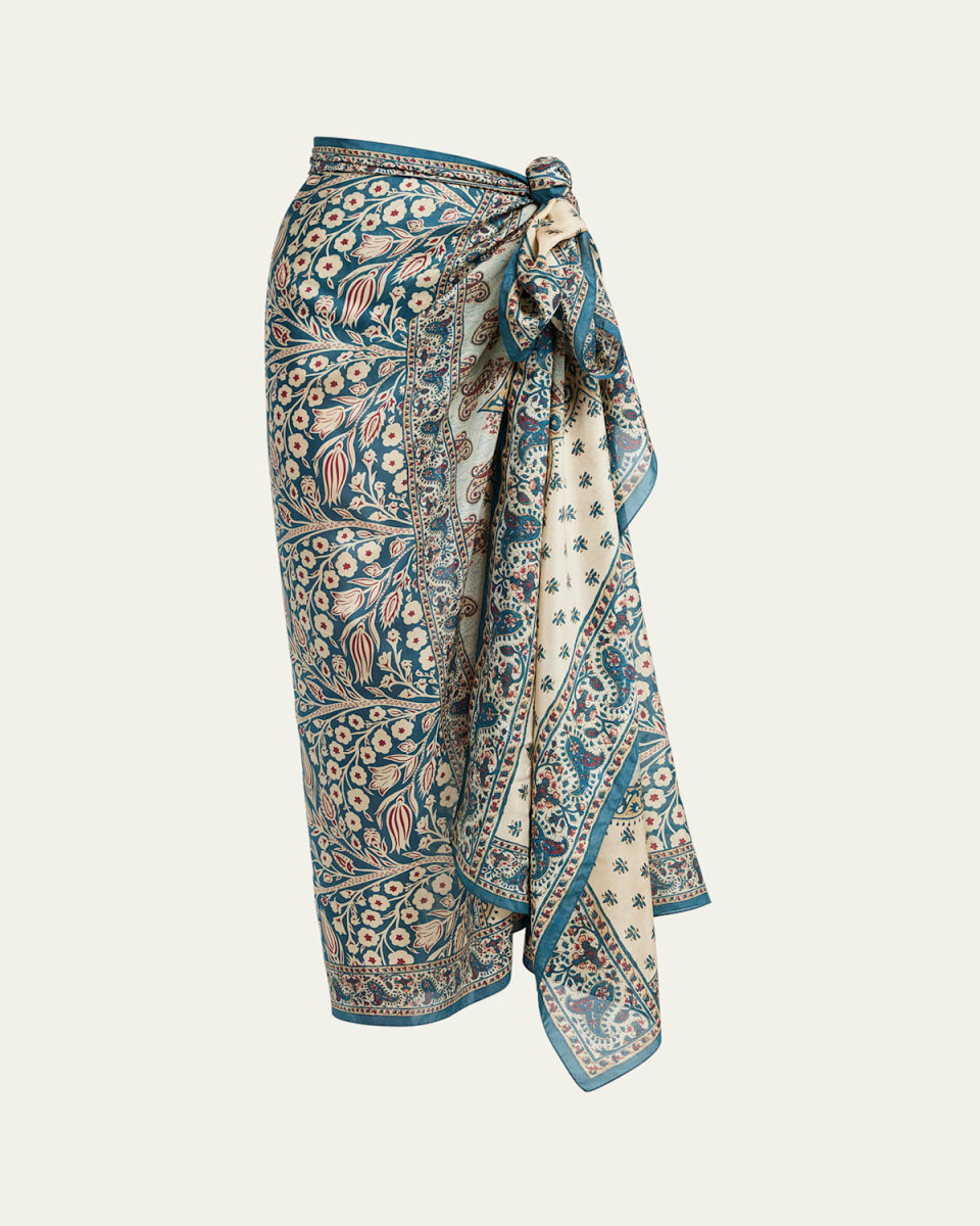 Tree of Life Habutai Silk Pareo