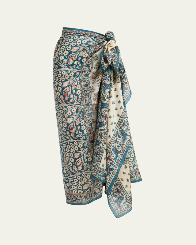 Tree of Life Habutai Silk Pareo