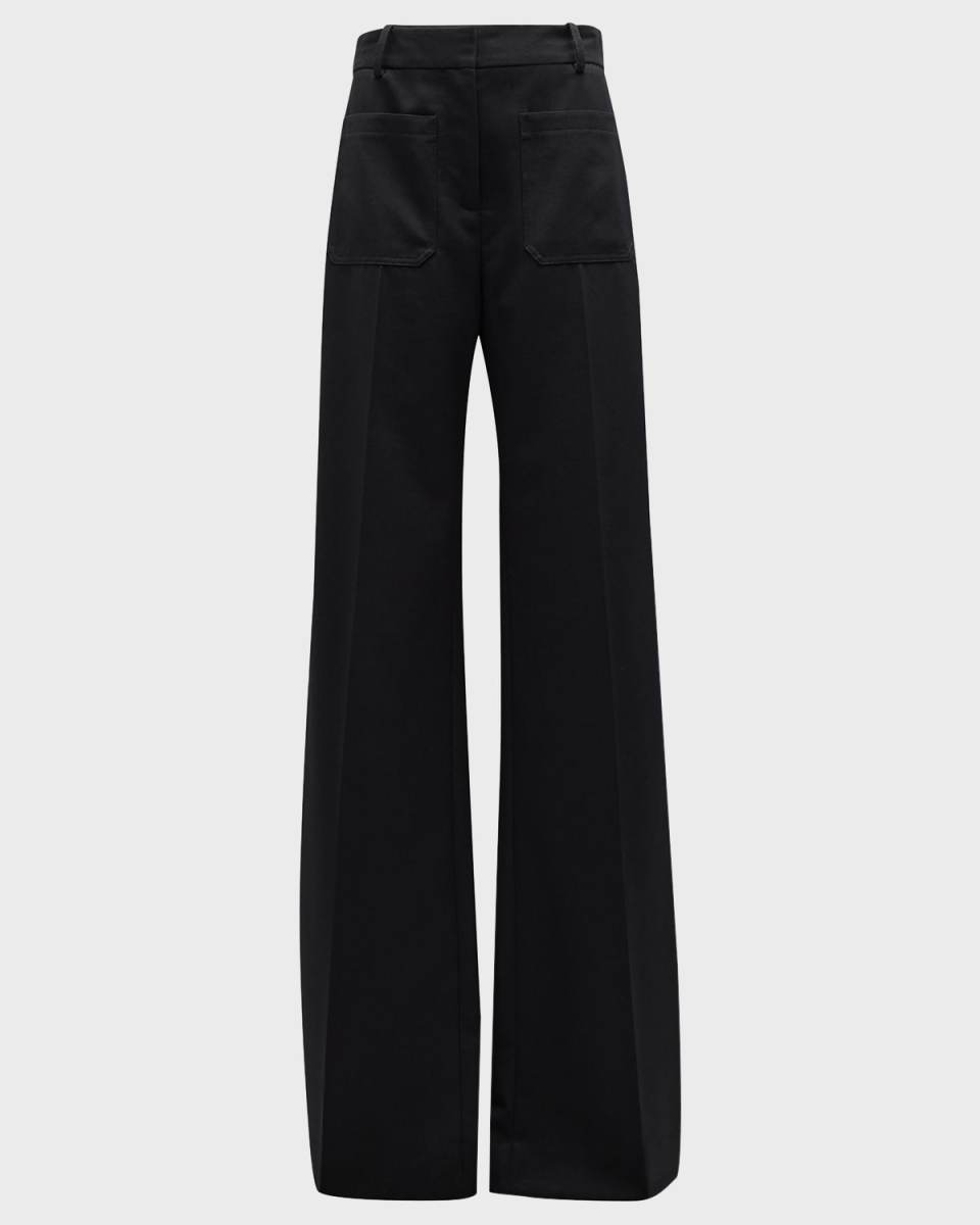 Christophe Wide-Leg Wool Trousers