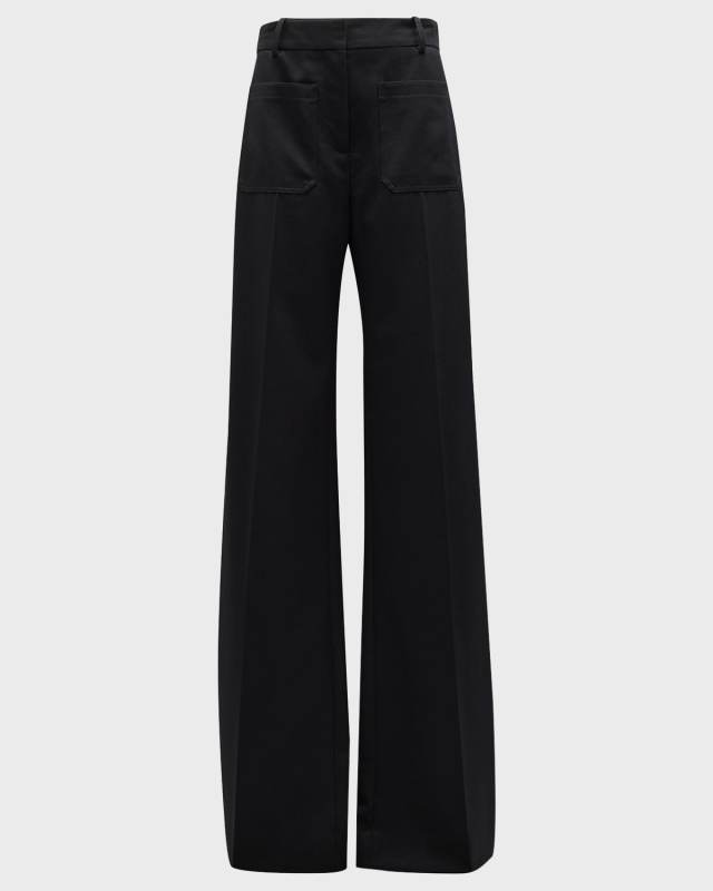 Christophe Wide-Leg Wool Trousers