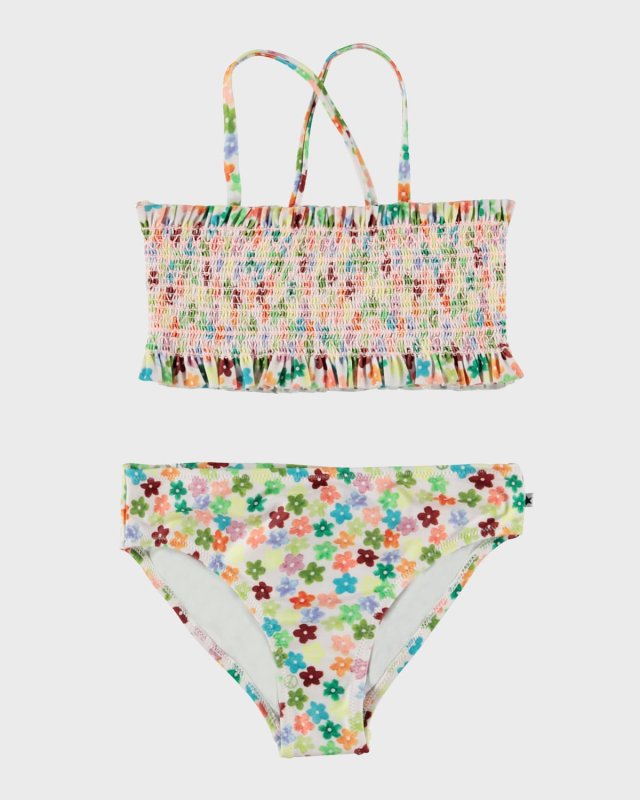 Girl's Nita Flower Petit Two-Piece Swimsuit, Size 3