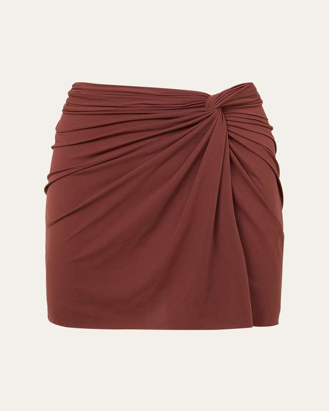 Solid Karen Mini Skirt Coverup