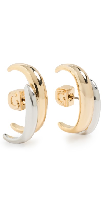 DEMARSON Ari Earrings 12K Shiny Gold/Ir