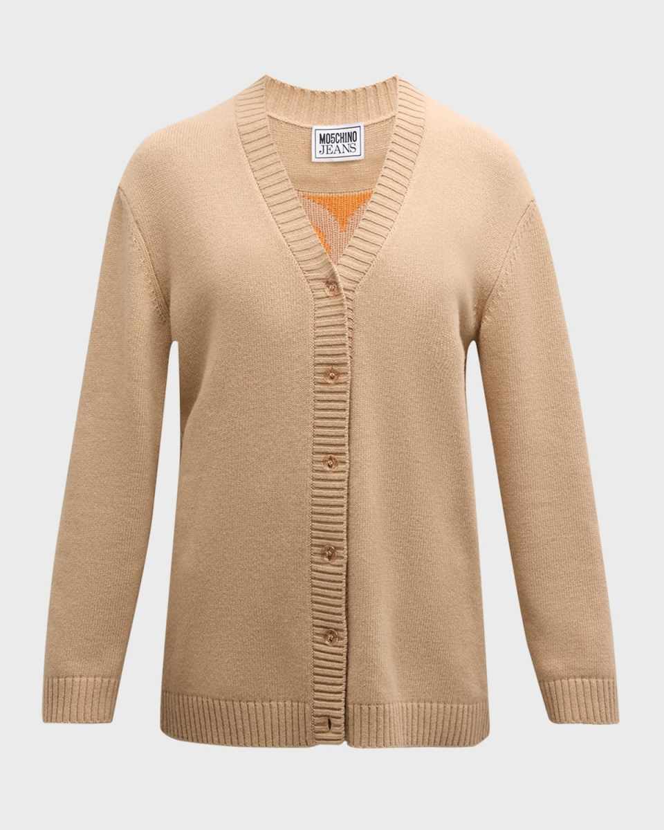 Cashmere Intarsia Cardigan