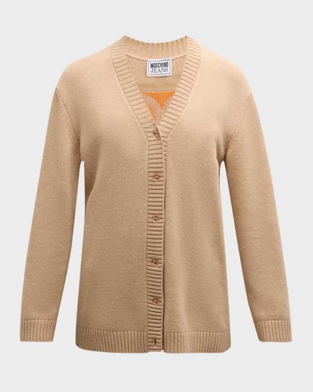Cashmere Intarsia Cardigan