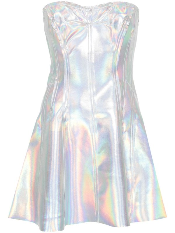 Grace holographic mini dress