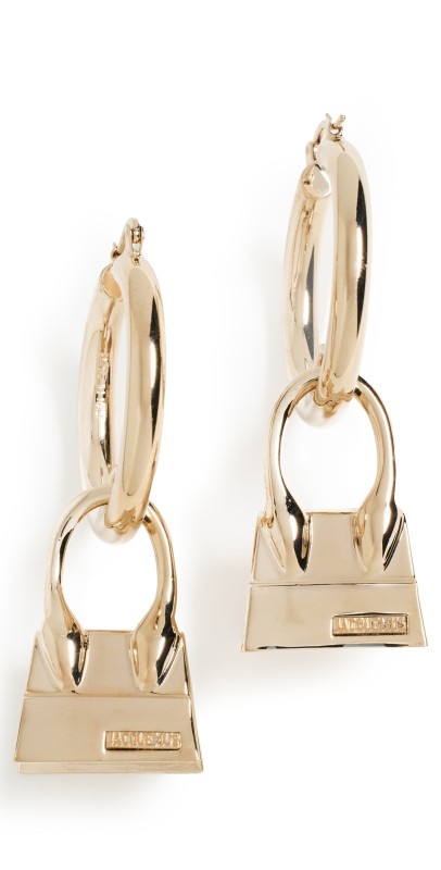 Jacquemus Les Creoles Chiquito Earrings Light Gold