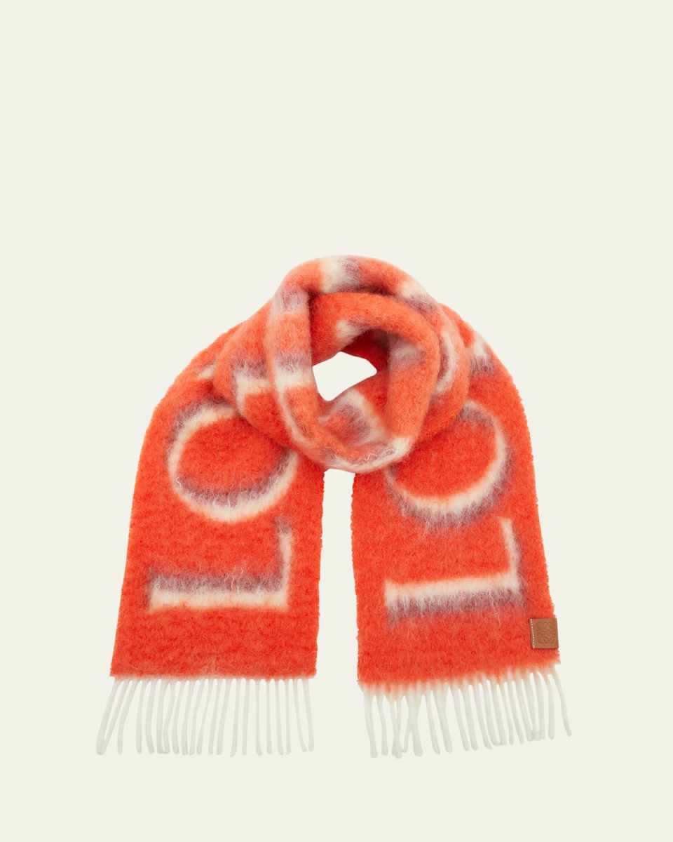 Logo Wool & Mohair Scarf