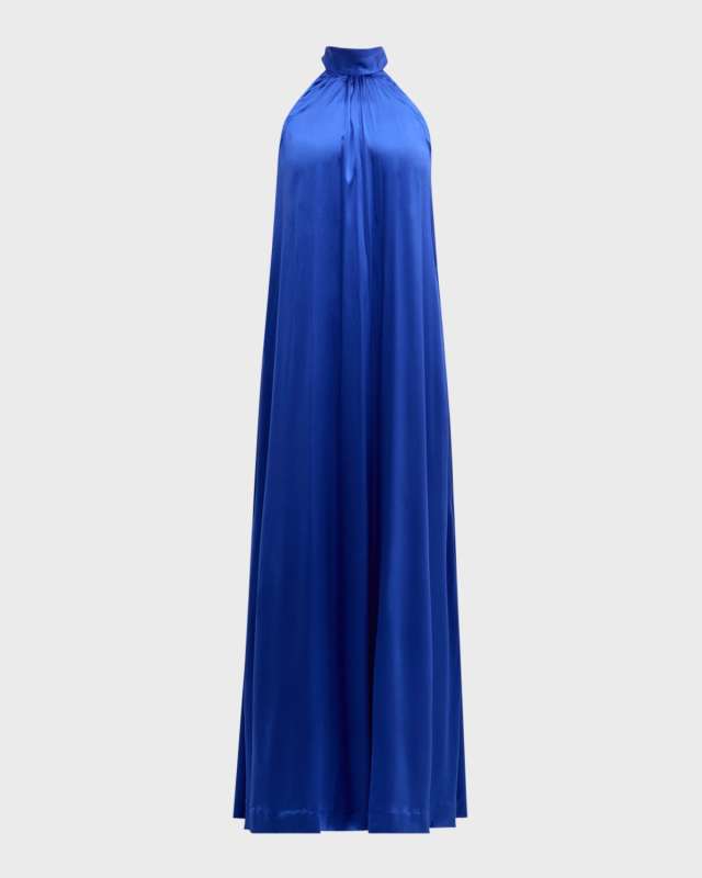 Ninka Silk Halter Gown