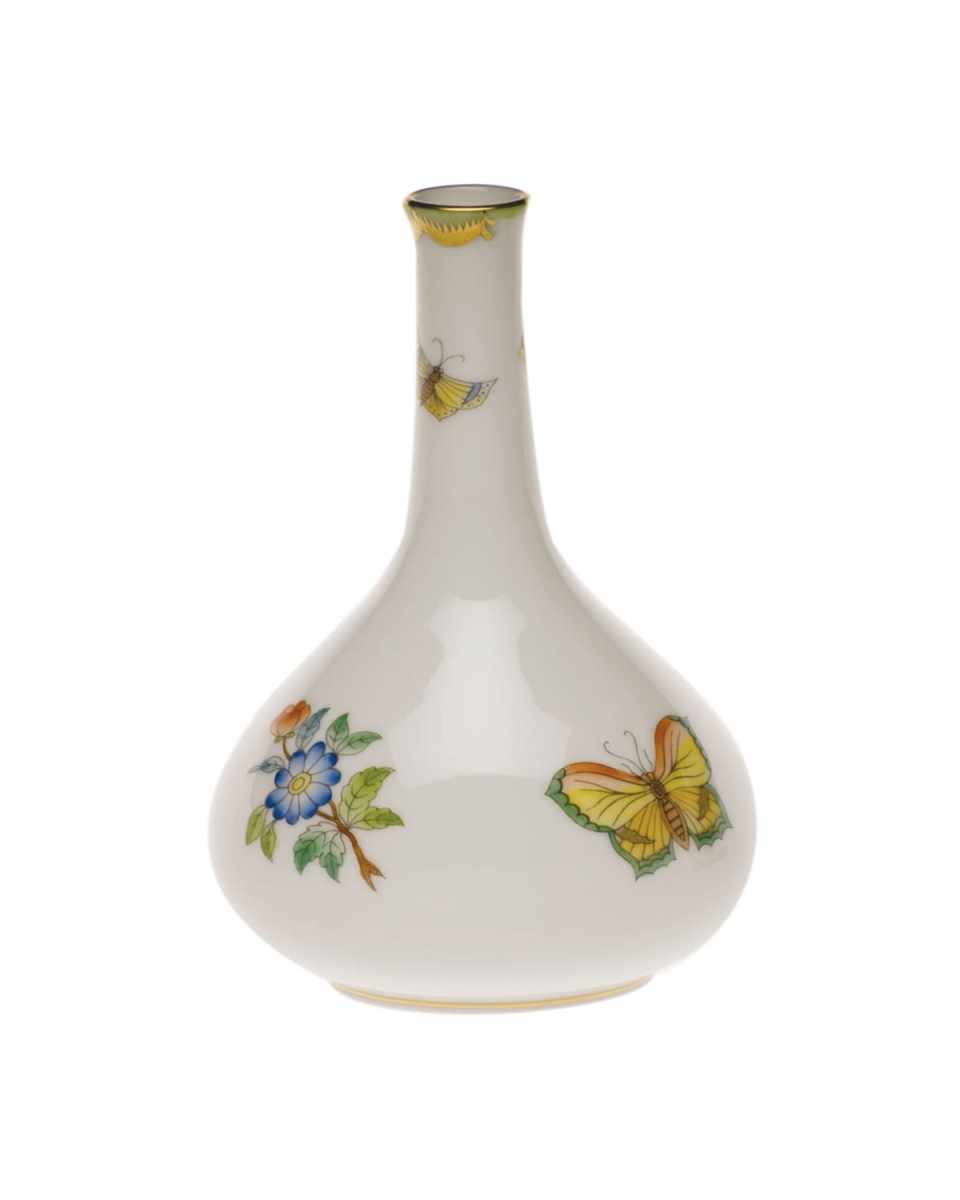 Queen Victoria Green Medium Bud Vase