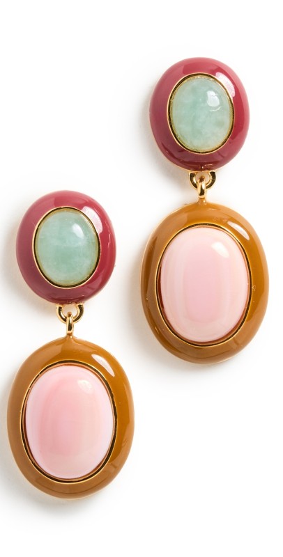 Lizzie Fortunato Papaya Earrings in Pink Conch Mult