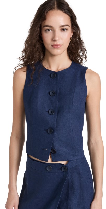 Sleeper Lili Marleen Waistcoat Navy
