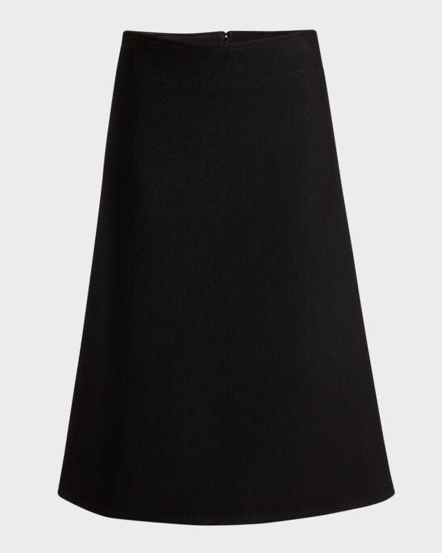 A-Line Midi Skirt