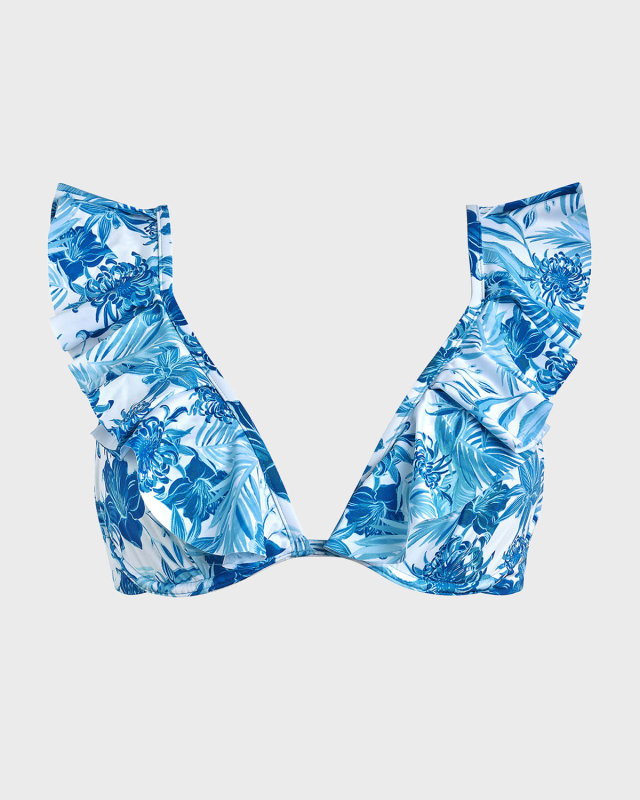 Tahiti Flowers Flutter Bikini Top