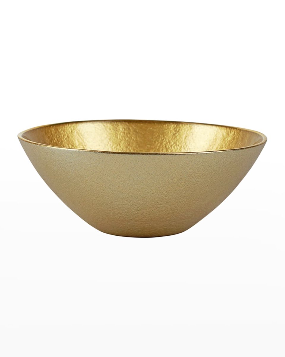 Metallic Glass Gold Small Bowl