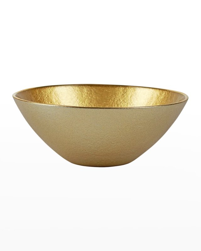 Metallic Glass Gold Small Bowl