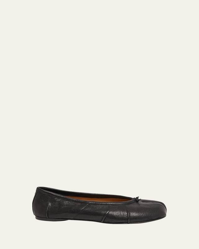 Tabi Leather Split-Toe Ballerina Flats