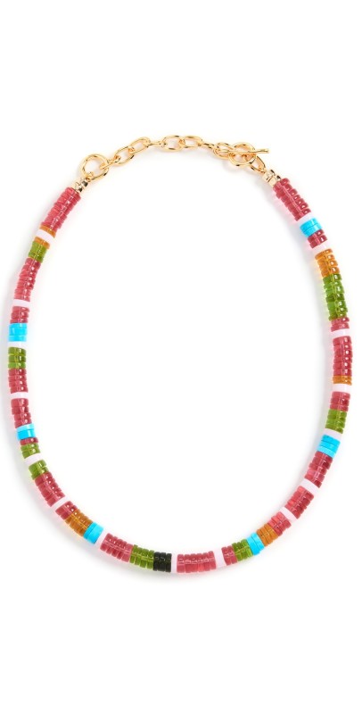 Lizzie Fortunato Agosto Necklace In Watermelon Pink