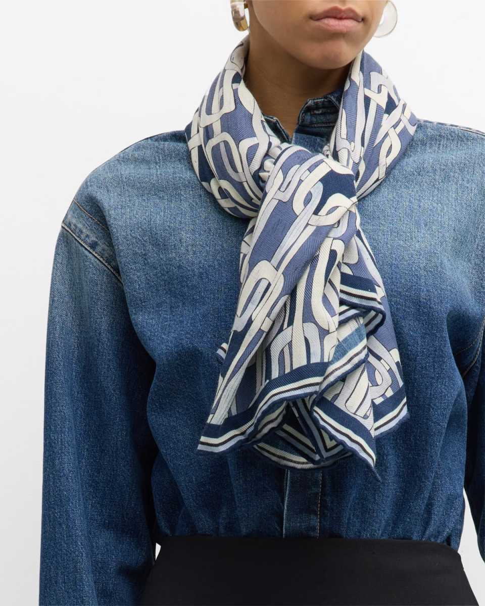 Chains Cashmere-Blend Scarf