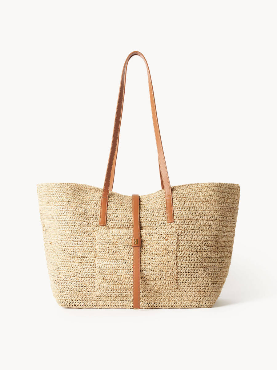 By Malene Birger Palla straw tote bag