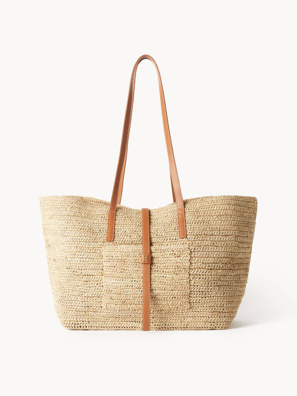 By Malene Birger Palla straw tote bag