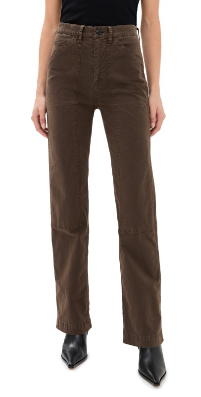 Nili Lotan Tibault Twill Pants Wood