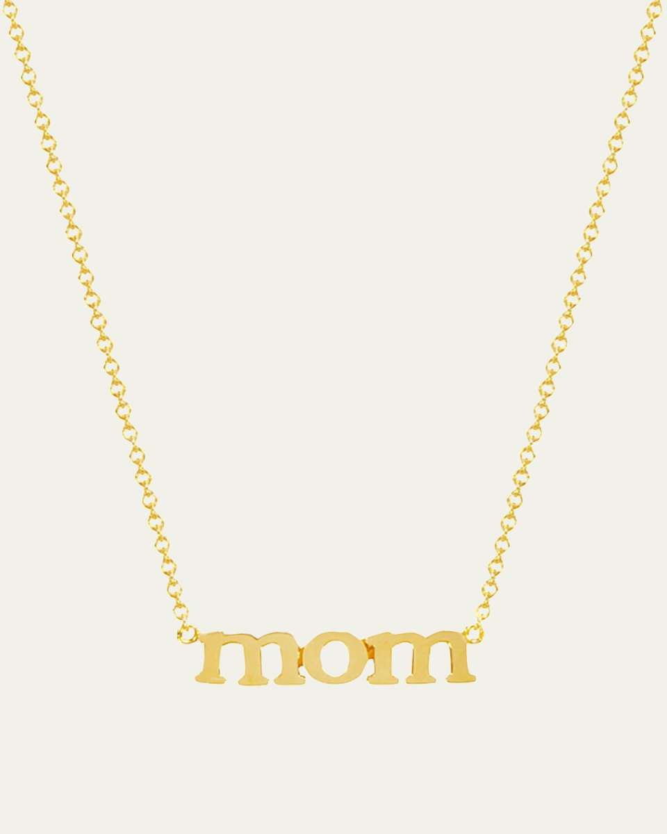 18k Mom Pendant Necklace