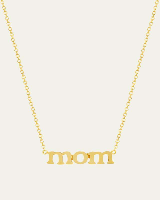 18k Mom Pendant Necklace