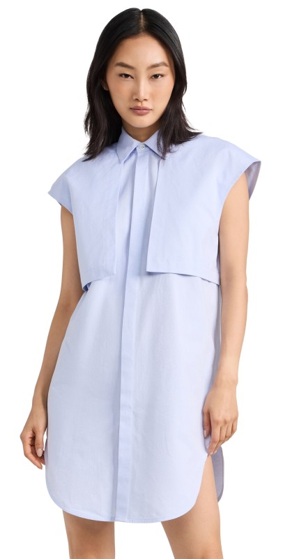 K. ngsley Nes Shirt Dress Light Blue