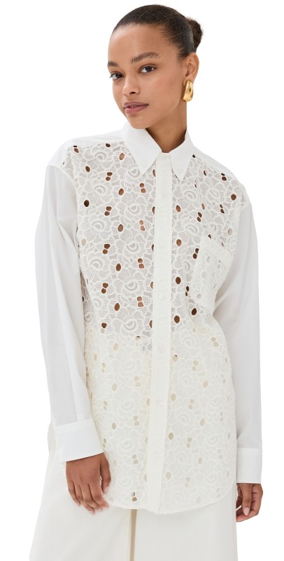 La DoubleJ Lacey Better Than Your Boyfriend's Shirt Ivory