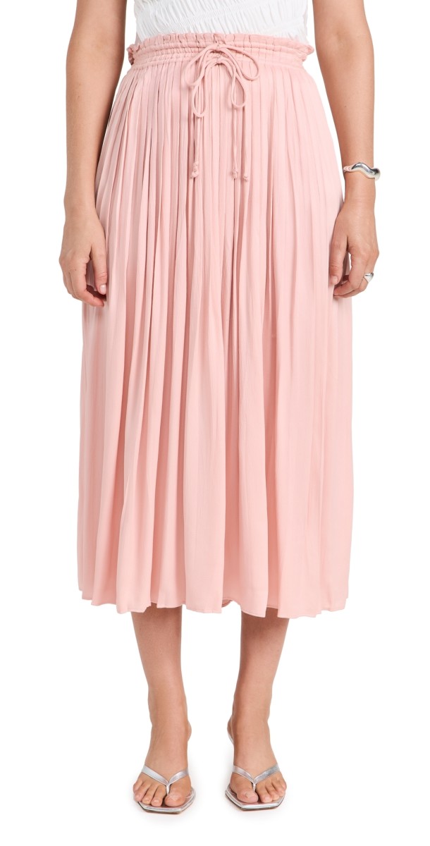 LoveShackFancy Chica Skirt Cloud Pink