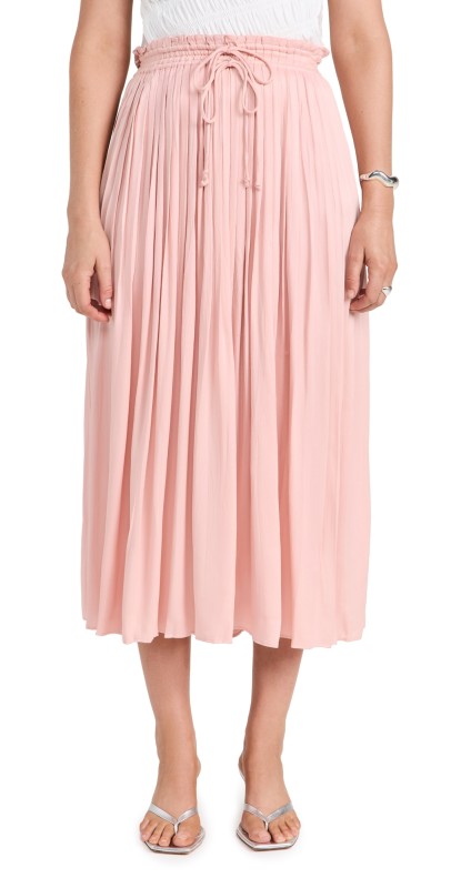 LoveShackFancy Chica Skirt Cloud Pink