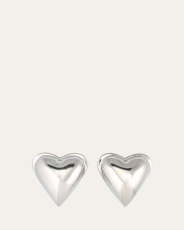 Metallic Bombe Heart Earrings