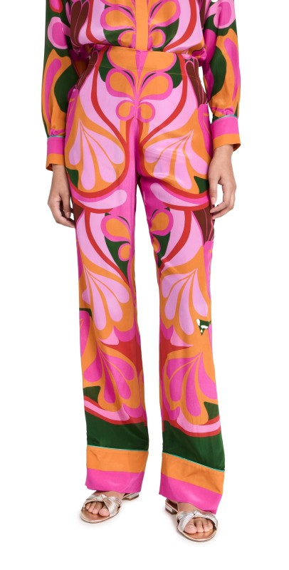 Borgo de Nor Havana Crepe Trousers Seventies - Orange