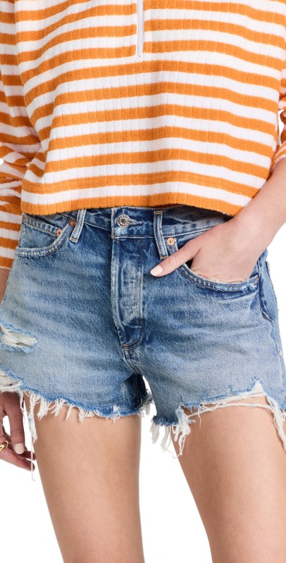 AGOLDE Parker Vintage Cut Off Shorts Clutch