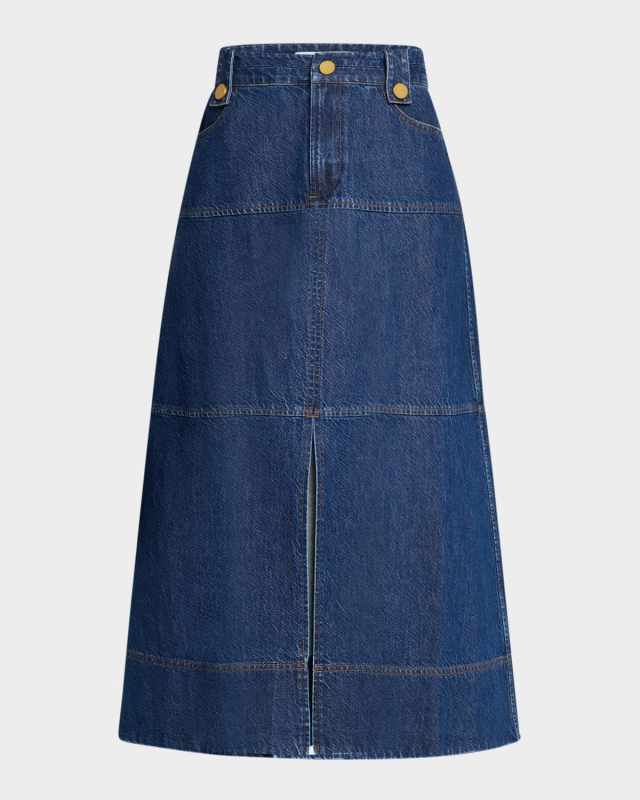 Hudie A-Line Denim Skirt
