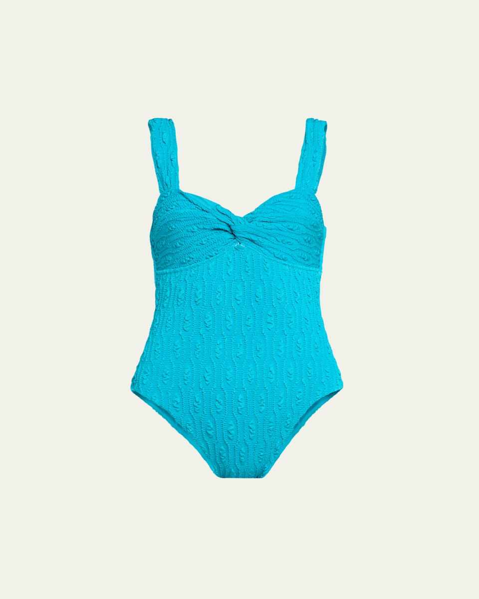 Nessa Twist-Front One-Piece Swimsuit